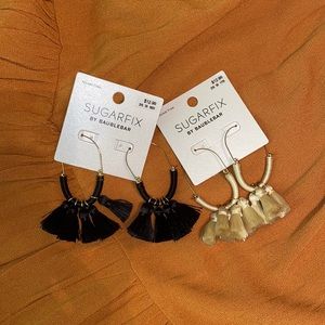 2 Pair of Tassel Earrings